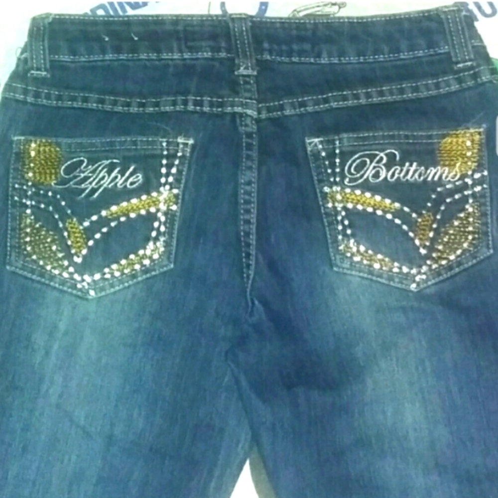 Apple Bottoms Blue Denim Jeans Vintage